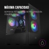 Mars Gaming MCZ, Boîtier PC Gaming Micro-ATX/Mini-ITX, Compact avec 2 Ventilateurs FRGB, Panneau Avant Mesh, Double Chambre, Sup