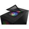 Mars Gaming MCZ, Boîtier PC Gaming Micro-ATX/Mini-ITX, Compact avec 2 Ventilateurs FRGB, Panneau Avant Mesh, Double Chambre, Sup