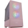Mars Gaming MCZP, Boîtier PC Gaming Micro-ATX/Mini-ITX, Compact avec 2 Ventilateurs FRGB, Panneau Avant Mesh, Double Chambre, Su