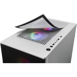 Mars Gaming MCZW, Boîtier PC Gaming Micro-ATX/Mini-ITX, Compact avec 2 Ventilateurs FRGB, Panneau Avant Mesh, Double Chambre, Su