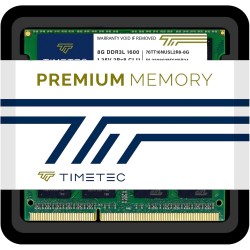 Timetec hynix ic 16gb kit (2x8gb) ddr3l 1600mhz pc3-12800 unbufferouge non-ecc 1.35v cl11 2rx8 dual rank 204 pin sodimm ordinate