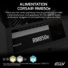 Corsair rm850e (2025) alimentation atx entièrement modulaire et silencieuse avec câble 12v-2x6 - compatible atx 3.1 et pcie 5.1,