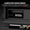 Corsair rm850e (2023) alimentation atx entièrement modulaire et silencieuse - compatible atx 3.1 et pcie 5.1 - condensateurs à 1