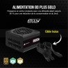 Corsair rm850e (2023) alimentation atx entièrement modulaire et silencieuse - compatible atx 3.1 et pcie 5.1 - condensateurs à 1