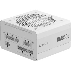 Corsair rm850e (2025) alimentation atx entièrement modulaire à faible bruit avec câble 12v-2x6 – compatible atx 3.1 et pcie 5.1,