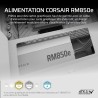 Corsair rm850e (2025) alimentation atx entièrement modulaire à faible bruit avec câble 12v-2x6 – compatible atx 3.1 et pcie 5.1,
