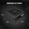 Corsair Unités d'alimentation d'énergie, Noir, 750 Watts