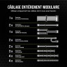 Corsair rm1000e (2023) alimentation atx entièrement modulaire et silencieuse - compatible atx 3.1 et pcie 5.1 - condensateurs à 