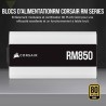 Corsair rm850 (2021), rm series, 850 watts 80 plus or alimentations atx entièrement modulaires (trois connecteurs eps12v, foncti