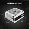 Corsair rm850 (2021), rm series, 850 watts 80 plus or alimentations atx entièrement modulaires (trois connecteurs eps12v, foncti