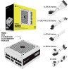 Corsair rm850 (2021), rm series, 850 watts 80 plus or alimentations atx entièrement modulaires (trois connecteurs eps12v, foncti