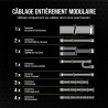 Corsair rm750e (2023) alimentation atx entièrement modulaire et silencieuse - compatible atx 3.1 et pcie 5.1 - condensateurs à 1