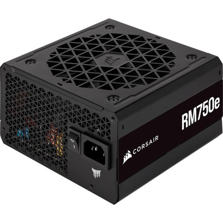 Corsair rm750e alimentation atx silencieuse entièrement modulaire (deux connecteurs eps12v, condensateurs certifiés 105 °c, effi