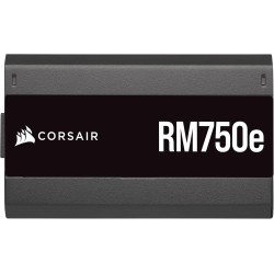 Corsair rm750e alimentation atx silencieuse entièrement modulaire (deux connecteurs eps12v, condensateurs certifiés 105 °c, effi