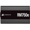 Corsair rm750e alimentation atx silencieuse entièrement modulaire (deux connecteurs eps12v, condensateurs certifiés 105 °c, effi