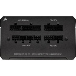 Corsair rm750e alimentation atx silencieuse entièrement modulaire (deux connecteurs eps12v, condensateurs certifiés 105 °c, effi
