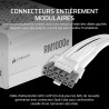 Corsair rm1000e (2025) alimentation atx entièrement modulaire à faible bruit avec câble 12v-2x6 – compatible atx 3.1 et pcie 5.1