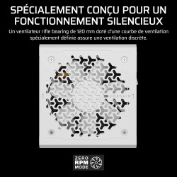 Corsair rm1000e (2025) alimentation atx entièrement modulaire à faible bruit avec câble 12v-2x6 – compatible atx 3.1 et pcie 5.1