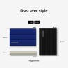 Samsung SSD Externe T7 Shield, 1 To, Noir, MU-PE1T0S/EU, vitesse de lecture/écriture jusqu'à 1050Mo/s, USB 3.2 Gen 2