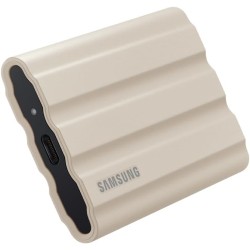 Samsung ssd externe t7 shield, 1 to, beige, mu-pe1t0k/eu, vitesse de lecture/écriture jusqu'à 1050mo/s, usb 3.2 gen 2