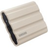 Samsung ssd externe t7 shield, 1 to, beige, mu-pe1t0k/eu, vitesse de lecture/écriture jusqu'à 1050mo/s, usb 3.2 gen 2
