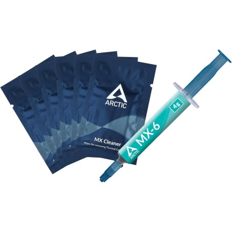ARCTIC MX-6 (4 g, INCL. 6 MX Cleaner) - Ultime Performance Thermal Paste pour CPU, Consoles, Cartes Graphiques, Ordinateurs Port