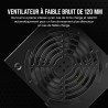 CORSAIR CX650 ATX 650W Alimentation - Certifiée 80 Plus Bronze - Faible Bruit - Câbles gainés - Non Modulaire - EU - Noir