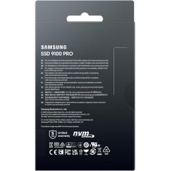 Samsung SSD Interne 9100 Pro, NVMe 2.0 PCIe 5.0x4, Capacité 2To, Vitesse de Lecture jusqu'à 14 800 Mo/s, Les Performances de la 