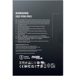 Samsung SSD Interne 9100 Pro, NVMe 2.0 PCIe 5.0x4, Capacité 1To, Vitesse de Lecture jusqu'à 14 800 Mo/s, Les Performances de la 
