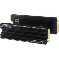 Samsung SSD Interne 9100 Pro avec dissipateur, NVMe 2.0 PCIe 5.0 x4, Capacité 4To, Vitesse de Lecture jusqu'à 14 800Mo/s, Les Pe
