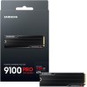 Samsung SSD Interne 9100 Pro avec dissipateur, NVMe 2.0 PCIe 5.0 x4, Capacité 4To, Vitesse de Lecture jusqu'à 14 800Mo/s, Les Pe
