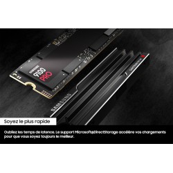 Samsung SSD Interne 9100 Pro avec dissipateur, NVMe 2.0 PCIe 5.0 x4, Capacité 4To, Vitesse de Lecture jusqu'à 14 800Mo/s, Les Pe