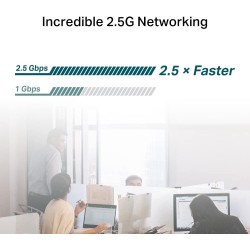 TP-Link Carte WiFi PCIe 2,5 Gigabit TX201, Réseau 2,5 Gbit/s, Latence Ultra-Faible, Compatible avec Windows 11/10/8.1/8/7, Les s