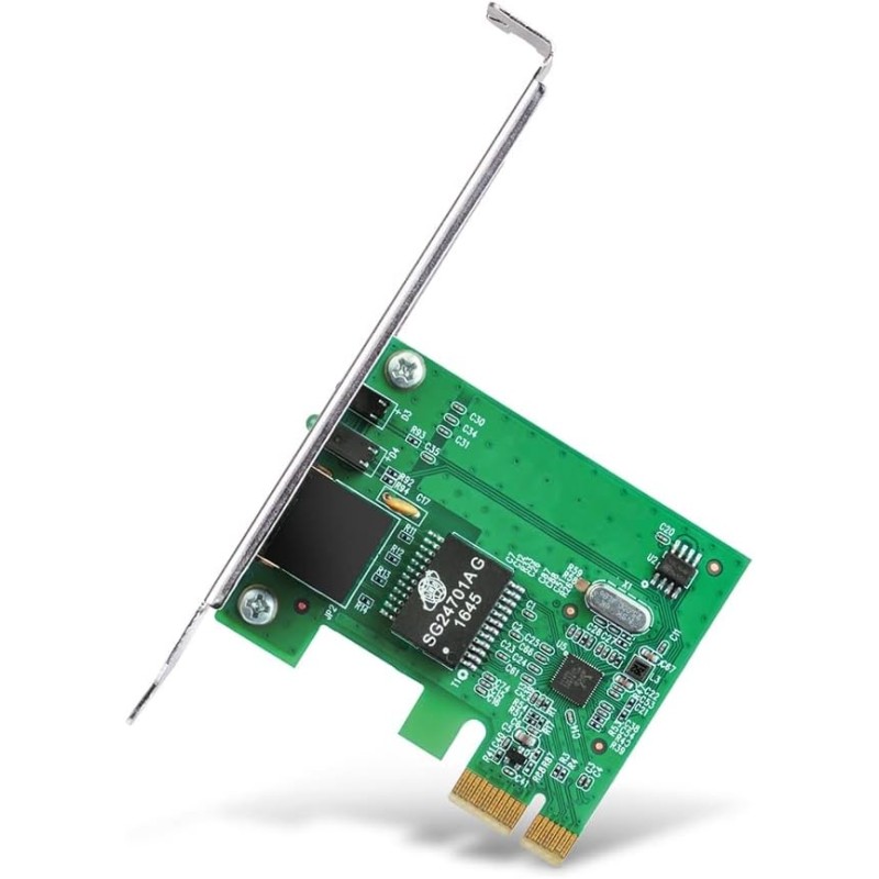 TP-LINK Carte WiFi PC Adaptateur PCI Express (PCIe), PCIe 32 Bits 10/100/1000 Mbps RJ45 Port, IEEE 802.3X Flow Control, Compatib