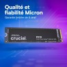Crucial P510 SSD 1To PCIe 5.0 x4 NVMe M.2, Lecture jusqu'à 11.000 Mo/s, écriture jusqu'à 9.500 Mo/s, Compatible avec Ordinateur 