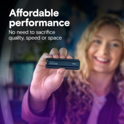 Crucial P510 SSD 1To PCIe 5.0 x4 Gen5 NVMe M.2 avec Dissipateur, Lecture jusqu'à 11.000 Mo/s, écriture jusqu'à 9.500 Mo/s, Ordin