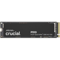 Crucial P510 SSD 2To PCIe 5.0 x4 NVMe M.2, Lecture jusqu'à 10.000 Mo/s, écriture jusqu'à 8.700 Mo/s, Compatible avec Ordinateur 