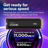 Crucial P510 SSD 2To PCIe 5.0 x4 Gen5 NVMe M.2 avec Dissipateur, Lecture jusqu'à 10000 Mo/s, écriture jusqu'à 8700 MB/s, Ordinat