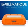 LaCie Rugged Mini 2To, Portable 2.5", Disque Dur Externe pour PC Mac iPad & iPhone, Data Rescue Service (LAC9000298)