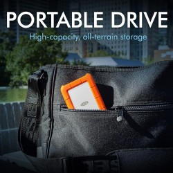 LaCie Rugged Mini 4To, Portable 2.5", Disque Dur Externe pour PC Mac iPad & iPhone, Data Rescue Service (LAC9000633)