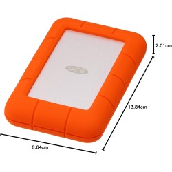 LaCie Rugged Mini 5To, Portable 2.5", Disque Dur Externe, PC Mac iPad & iPhone, Data Rescue Service (STJJ5000400)