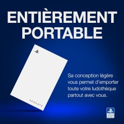 Seagate Game Drive pour PS4/PS5 2To, Disque Dur Externe, 2.5 Pouces, USB 3.0, sous Licence Officielle, éclairage LED Bleu, INCL.