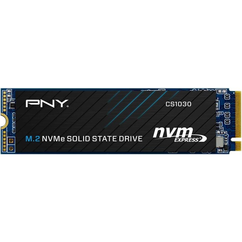 PNY CS1030 2TB M.2 NVMe PCIe Gen3 x4, 2100MB/s Vitesse de Lecture, 1900MB/s Vitesse d'écriture Internal Solid State Drive (SSD)