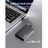 Disque Dur Externe Portable 500Go 2.5'' USB 3.0 Stockage HDD pour PS4, PC, Mac, Ordinateur Portable, Xbox, Android, Bureau SATA,