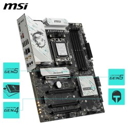 MSI B850 Gaming Plus WiFi Carte mère ATX - pour processeurs AMD Ryzen 9000/8000 / 7000, AM5 - DDR5 Memory Boost (8200+ MT/s OC),