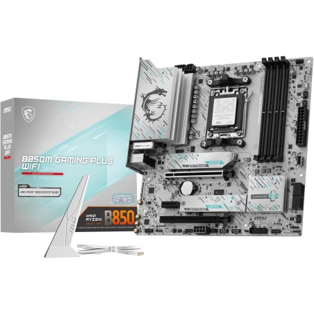 MSI B850M Gaming Plus WiFi Carte mère Micro ATX - pour processeurs AMD Ryzen 9000/8000 / 7000, AM5 - DDR5 Memory Boost (8200+ MT