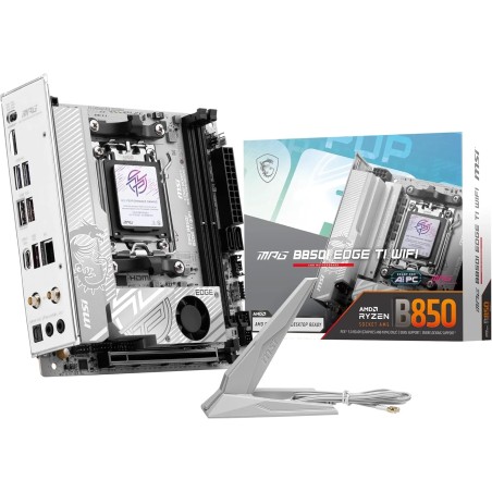 MSI MPG B850I Edge TI WiFi Carte mère ITX - pour processeurs AMD Ryzen 9000/8000 / 7000, AM5 - VRM SPS 90A, DDR5 Memory Boost (8