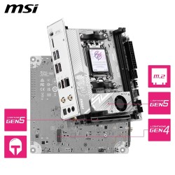 MSI MPG B850I Edge TI WiFi Carte mère ITX - pour processeurs AMD Ryzen 9000/8000 / 7000, AM5 - VRM SPS 90A, DDR5 Memory Boost (8