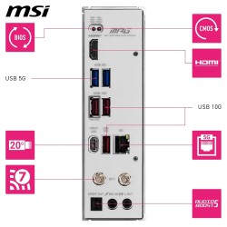 MSI MPG B850I Edge TI WiFi Carte mère ITX - pour processeurs AMD Ryzen 9000/8000 / 7000, AM5 - VRM SPS 90A, DDR5 Memory Boost (8