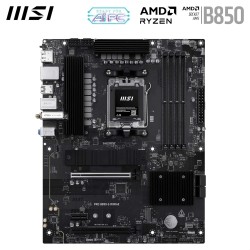 MSI Pro B850-S WIFI6E Carte mère, ATX - pour processeurs AMD Ryzen 9000/8000 / 7000, AM5 - DDR5 Memory Boost 8200+MT/s (OC), PCI